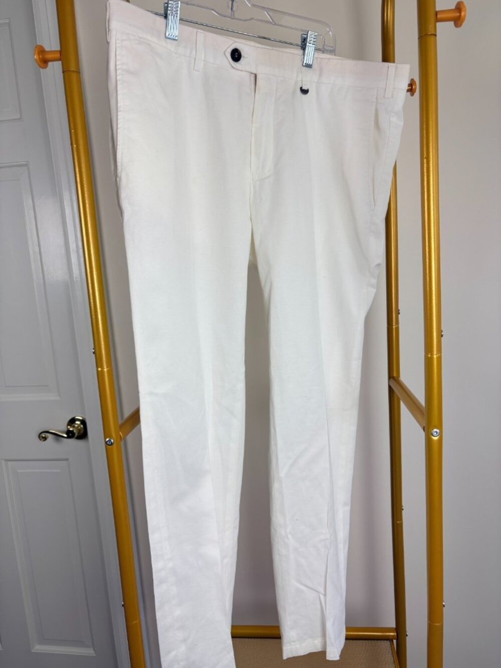 CANALI Mens Casual White Pants 36 x 29